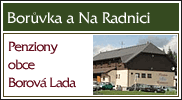 Penziony obce Borov Lada - Borvka a Na Radnici